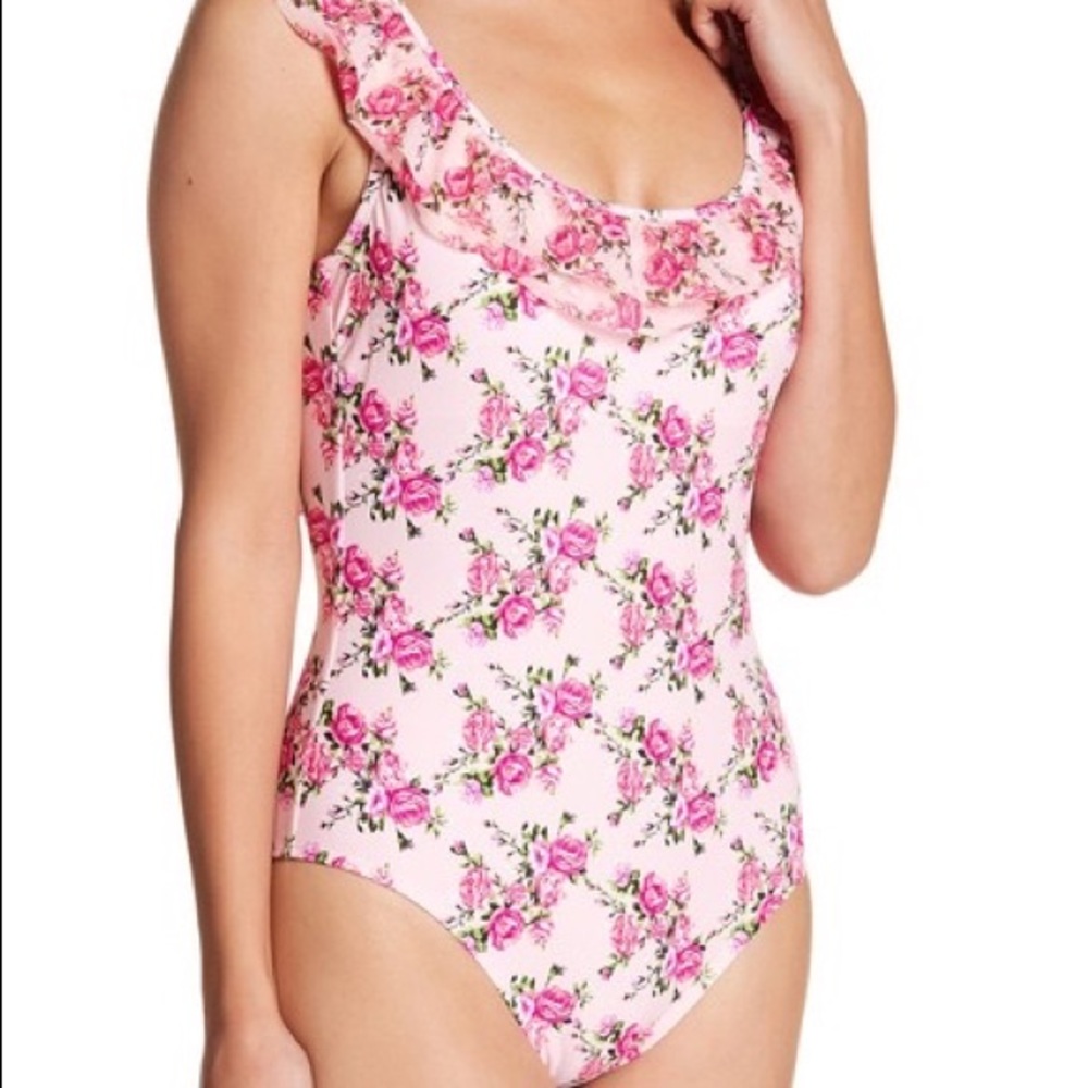 Betsey Johnson Floral One Piece Swimsuit - Picture 3 of 3